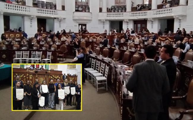 Pero hay tristes y lamentables excepciones, como el caso del Congreso de la Ciudad de México, donde no se les dio preferencia, a pesar de que ahí se crean las leyes. Este martes, en el Palacio de Donceles, los legisladores entregaron 84 medallas al Mérito en diferentes disciplinas, actividades profesionales y causas sociales. En total 13 diferentes áreas. FOTO: CDMX Magacín / Especial