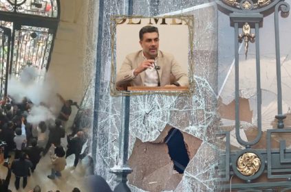 El origen de los destrozos en el Congreso de la CDMX tema tiene muchas lecturas políticas, pero parece claro que el principal afectado en este caso, el perdedor, es Sesma. FOTOS: Especial