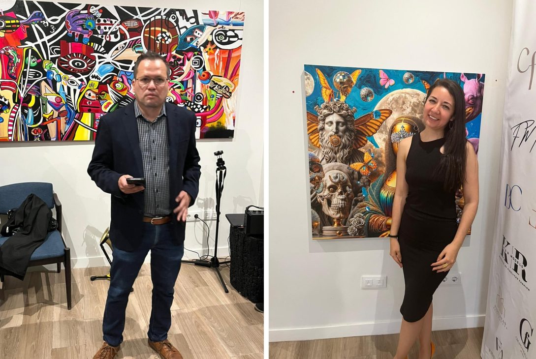 Este jueves, en Madrid, España, se presentó la iniciativa Punto Focal, un espacio abierto al arte liderado por los mexicanos Itzel Martínez y Juan Arias, quienes han desarrollado un proyecto colaborativo para apoyar a artistas mexicanos que buscan sitios para exponer sus obras. FOTO: Especial