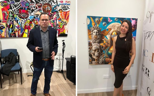 Este jueves, en Madrid, España, se presentó la iniciativa Punto Focal, un espacio abierto al arte liderado por los mexicanos Itzel Martínez y Juan Arias, quienes han desarrollado un proyecto colaborativo para apoyar a artistas mexicanos que buscan sitios para exponer sus obras. FOTO: Especial