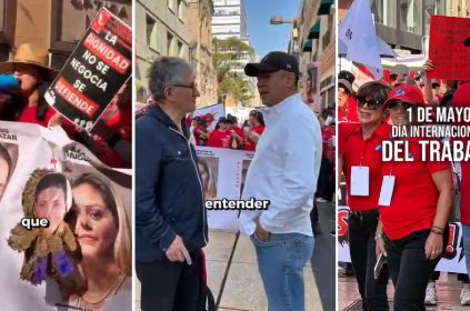 Diputado Gualito en marcha por los derechos laborales