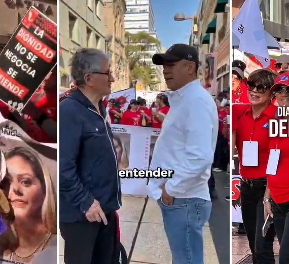 Diputado Gualito en marcha por los derechos laborales