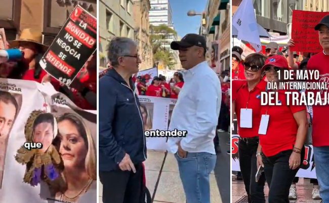 Diputado Gualito en marcha por los derechos laborales
