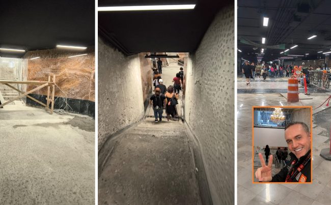 No queda claro si es más irrisorio o de pena ajena ver al director general del Metro, Monsieur Adrián Rubalcava, expresando frases en que no sólo hace el ridículo, sino que seguramente queda mal con la presidenta Claudia Sheinbaum. FOTOS: RRSS y CDMX Magacín