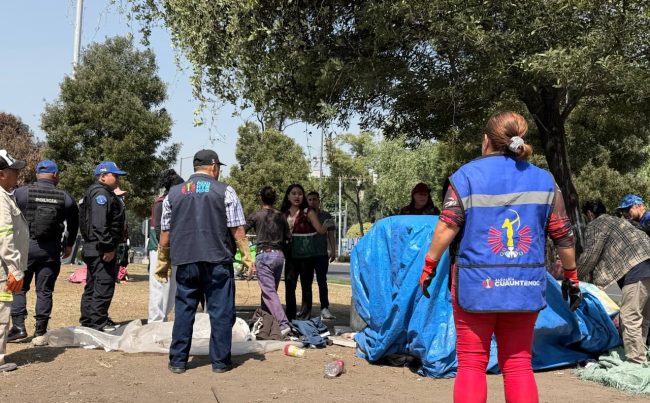 Refuerza la Cuauhtémoc brigadas de atención a personas en situación de calle