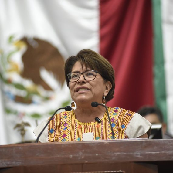 La diputada local de Morena, Martha Ávila, celebró la aprobación de la reforma Constitucional que va a impedir que un gobierno extranjero pueda intervenir en los procesos electorales de México y altere la voluntad popular. FOTO: Especial