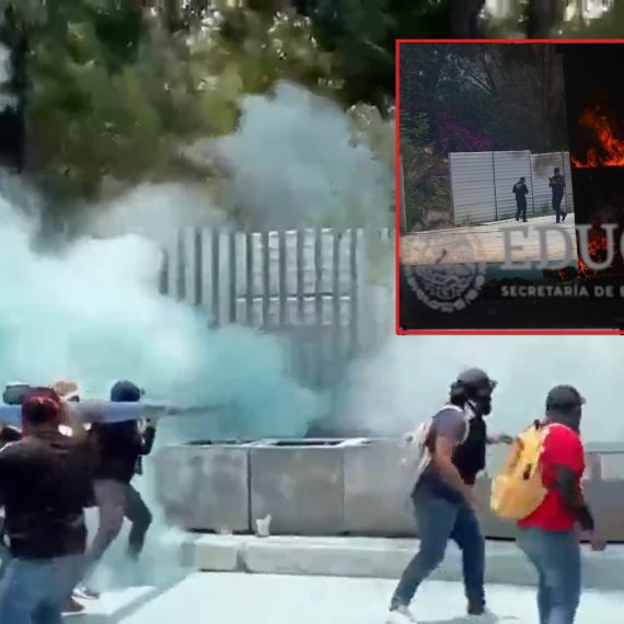 La violencia, el caos y enorme daño que han provocado los “maestros” de la CNTE en la Ciudad de México, en estricto sentido, son responsabilidad plena de la presidenta Claudia Sheinbaum, porque ella prometió cosas que sabía jamás podría cumplir, y porque ha girado instrucciones precisas de tolerarles todas las ilegalidades, en manifestaciones con tintes de levantamiento. FOTOS: RRSS / Cuartoscuro