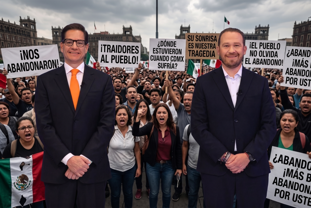 Hace un año planteé que por haber abandonado a sus electores, Taboada y Chertorivski deberían ofrecer disculpas, o ya al menos una explicación. Pero también expuse como escenario más probable que no lo harían y ahora reitero la prospectiva de que jamás lo harán. Esa pesada losa habrán de cargarla para siempre. Lo veremos. FOTOS: Especial / IMAGEN: El fondo ha sido modificado con IA de Gemini